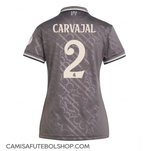 Camisa de time de futebol Real Madrid Daniel Carvajal #2 Replicas 3º Equipamento Feminina 2024-25 Manga Curta